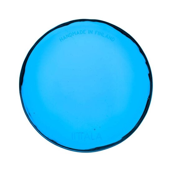 Iittala iittala solare glass platter electric blue 9cm
