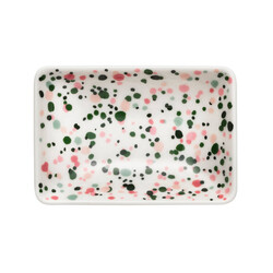 Iittala OTC A7 plate 7x10 cm Helle pink-green