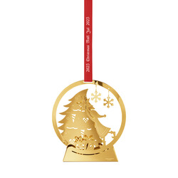 georg jensen 2025 Christmas Mobile snow globe gold