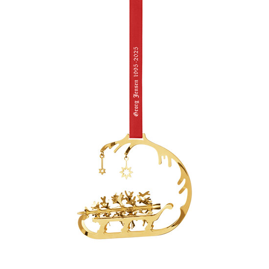 Georg Jensen georg jensen 1995/2025 Christmas Mobile sleigh gold