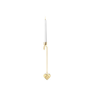 Georg Jensen candleholder 2025 heart gold