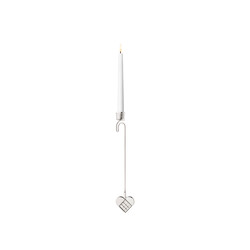 Georg Jensen candleholder 2025 heart silver