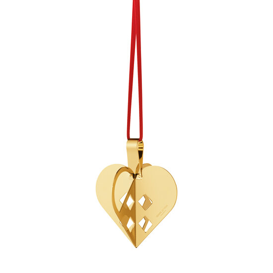 Georg Jensen Georg Jensen kersthanger 2025 Holiday Ornament, Heart gold