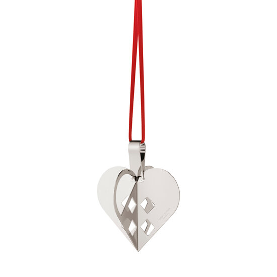 Georg Jensen Georg Jensen kersthanger 2025 Holiday Ornament, Heart silver