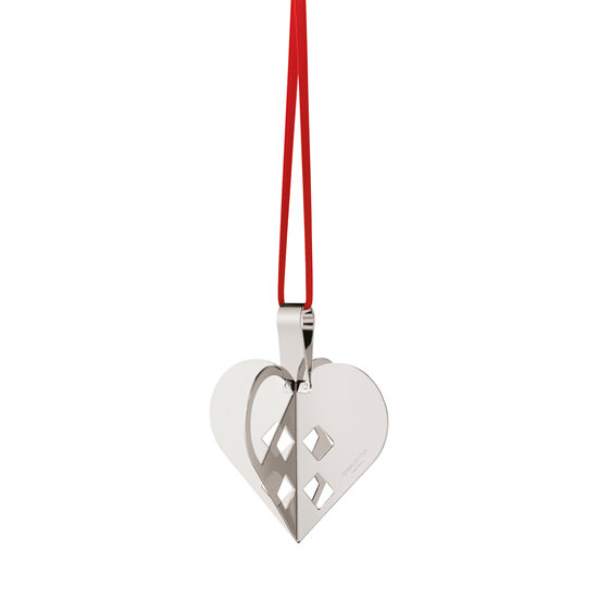 Georg Jensen Georg Jensen kersthanger 2025 Holiday Ornament, Heart silver