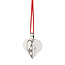 georg jensen Georg Jensen kersthanger 2025 Holiday Ornament, Heart zilver