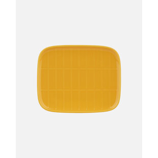 marimekko oiva / tiiliskivi plate 15x12 cm yellow