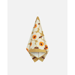 marimekko unikko tea towel ocre- orange 47x70 cm