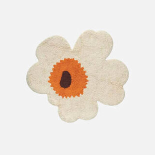 marimekko bath mat unikko shape 73x74 cm