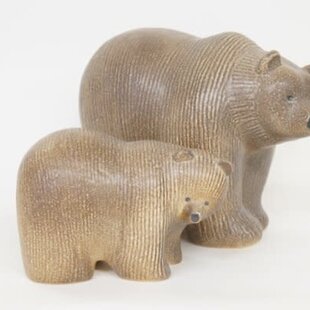 lisa larson bruine beer groot 17 cm.
