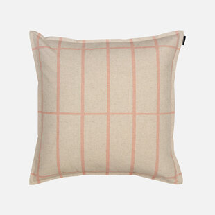 marimekko tiiliskivi cushion cover linen/peach 50 x 50 cm
