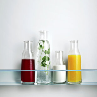 holmegaard minima bottle with lid 1.4 cl. clear