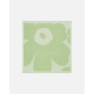 marimekko unikko mini towel  green 30x30 cm