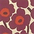 Marimekko marimekko unikko cream bordeaux servetten S