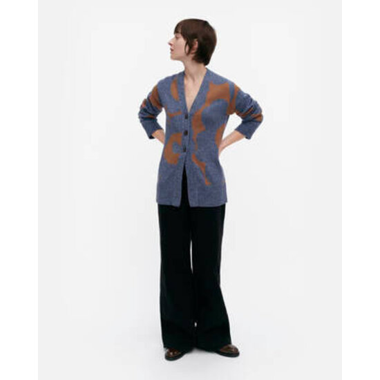 Marimekko marimekko kumma unikko knitted cardigan  mt. L
