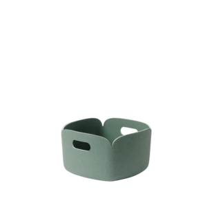 muuto restore basket 28 x28 cm dusty green