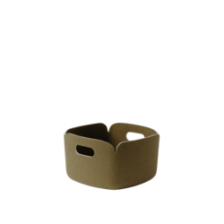 muuto restore basket 28 x28 cm brown green
