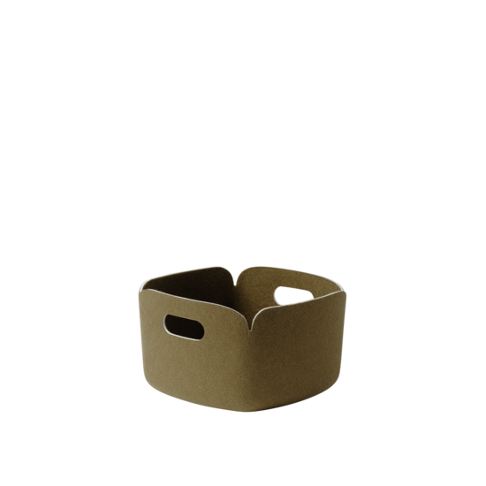 Muuto muuto restore basket 28 x28 cm brown green
