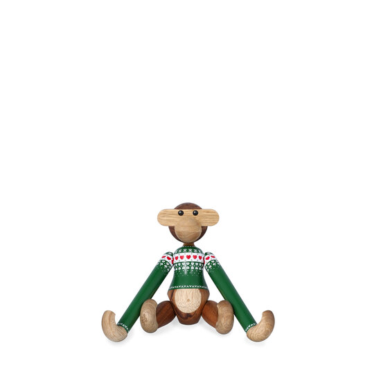Kay Bojesen kay bojesen monkey christmas jumper 2025 mini green