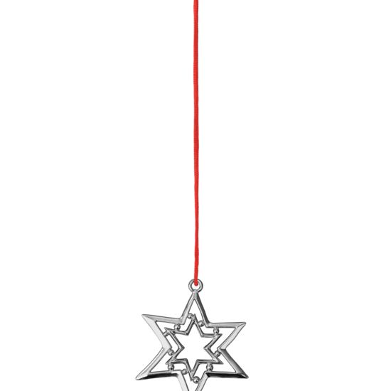 Rosendahl rosendahl kersthanger dubbele ster silver plated