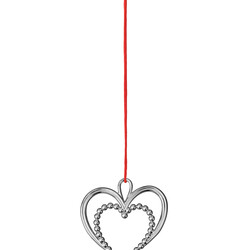 rosendahl kersthanger hart met bolletjes silver plated
