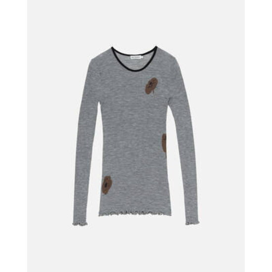 Marimekko marimekko polkka tumma shirt grey wool mt.M/L