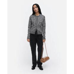 marimekko villi pirto unikko mt. M cardigan grey wool
