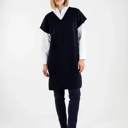 ritva falla kefeus knitted dress navy L
