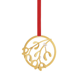 georg jensen christmas mobile mistletoe 18 kt gold plated