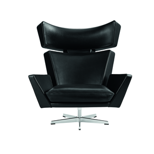 Fritz hansen  Oksen aluminium/leer aura