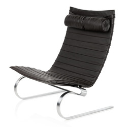 Fritz Hansen PK20  leather Aura black/brown