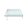 Fritz Hansen Fritz Hansen  PK61 geborsteld staal/glas (80x80x32cm)
