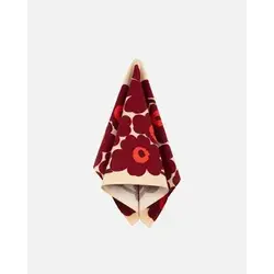 marimekko tea towel  unikko dark red- creme 43 x 70 cm