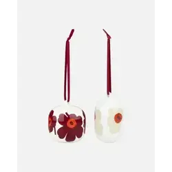 marimekko unikko collectible ornament 2 pcs