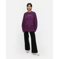 marimekko ruusut vihkiruusu knitted wool pullover L