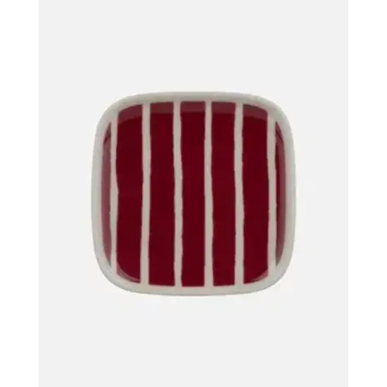 Marimekko marimekko piccolo plate  dark red 10 x 10 cm