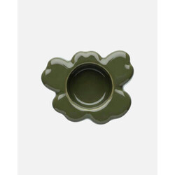 marimekko unikko tea light holder 10 x 13 cm green