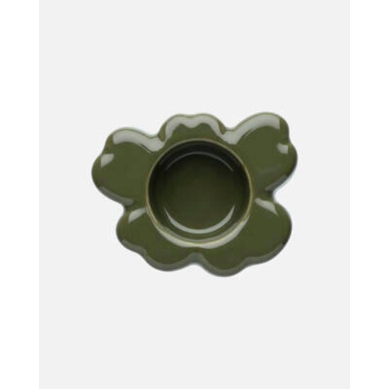 Marimekko marimekko unikko tea light holder 10 x 13 cm green