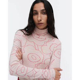 marimekko vilna pirto unikko shirt wool pink mt. XL