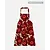 Marimekko marimekko  pieni unikko appron burgundy - orange