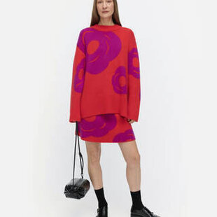 marimekko kartakter tumma wool sweater mt. S