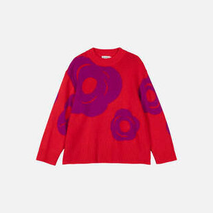 marimekko kartakter tumma wool sweater mt. M