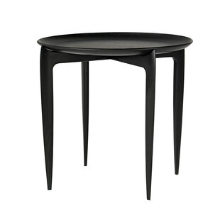 Fritz Hansen tray table zwart/black (Ø 45cm) hoogte 42cm