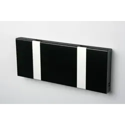 knax / loca horizontal 2 hooks black-grey  20cm.