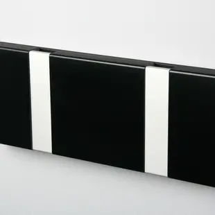 knax / loca horizontal 2 hooks black-grey  20cm.