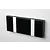 Knax knax / loca horizontal 2 hooks black-grey  20cm.