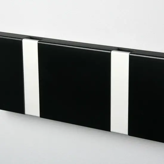 Knax knax / loca horizontal 2 hooks black-grey  20cm.