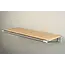 Knax knax wooden hat shelf oak soaped 60 cm. incl. brackets aluminium