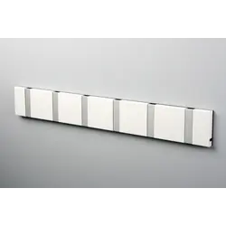 knax / loca horizontal white- grey  6 hooks
