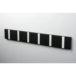 knax / loca horizontal black- grey 6 hooks 60 cm.